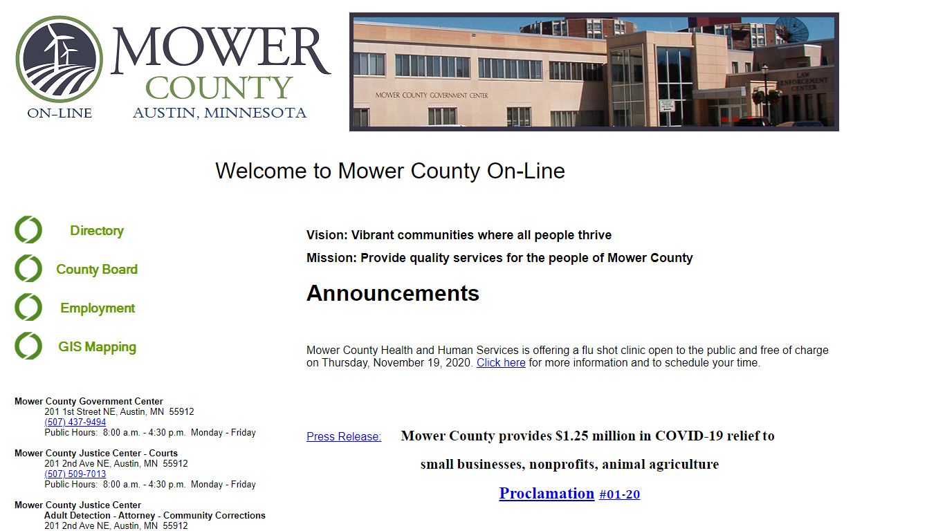 Mower County Jail Inmates in Custody